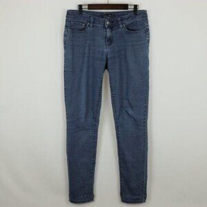 Prana Kayla Women's Size 6 Blue Mid Rise Stretch Skinny Jeans